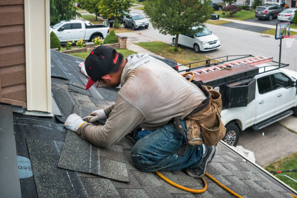 Professional Roof Inspection technician working in Kewadin, MI